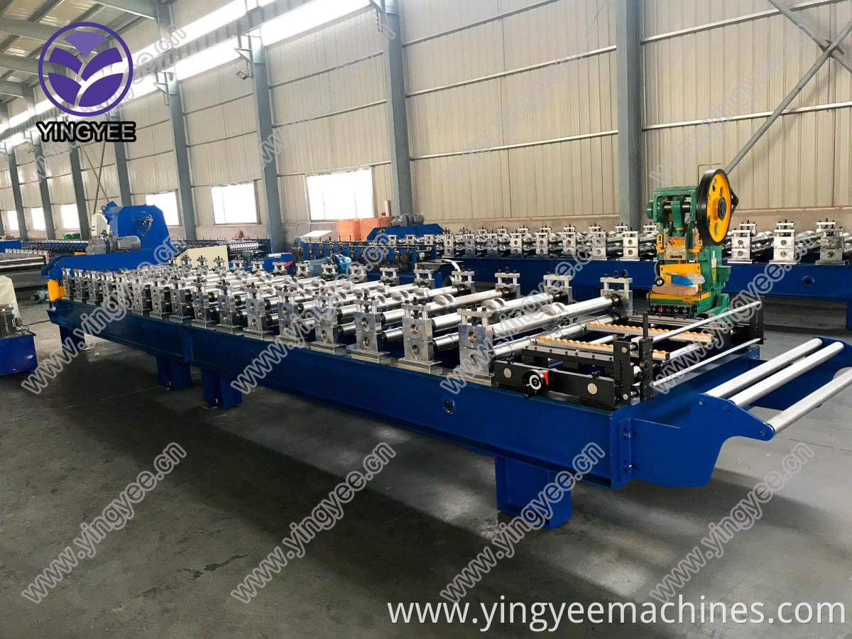 Trapezoid roof sheet roll forming machine